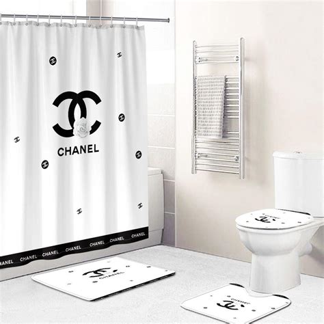 chanel inspired shower curtain|More.